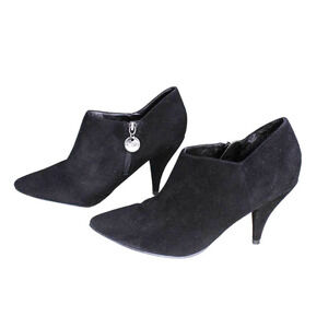 Gretta High Heel Ankle Boot Bootie Black Leather Size 8M